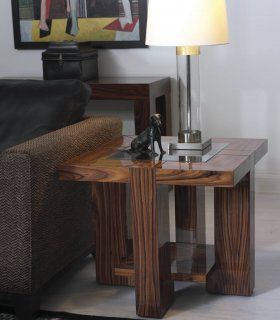 Mesa de rincón Samarinda, palisandro