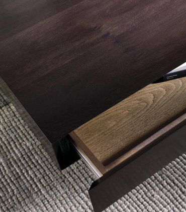 Mesa de centro moderna Adase, detalle del cajón