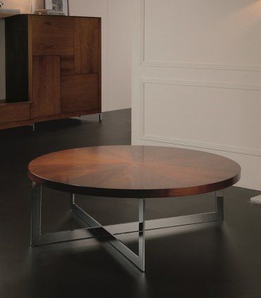 Mesa de centro redonda moderna Ados de Hurtado Muebles