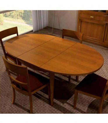 Mesa comedor ampliable Bricia, abierta