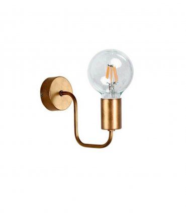 Aplique de pared contemporáneo Curtiz, acabado oro viejo