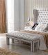 Banqueta tapizada Adina