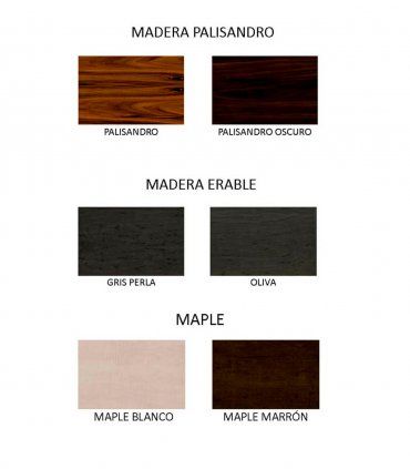 Mesa de comedor rectangular moderna City, acabados