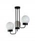 Lámpara contemporánea 3 luces Kepa, acabado negro