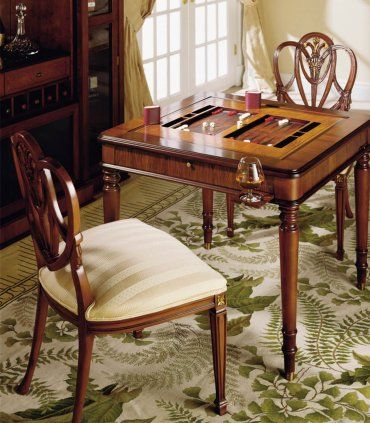Mesa de juego clásica Halona, backgammon