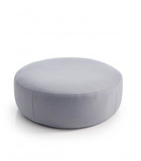 Puff redondo tapizado Tábalan