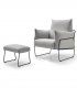Puff moderno Bolton Steel