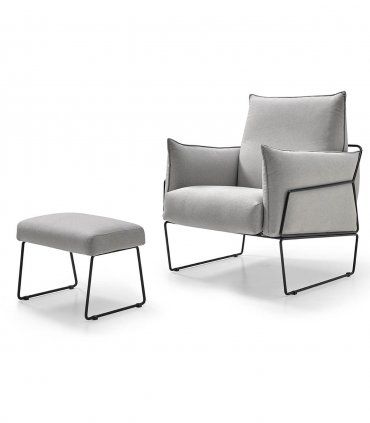 Puff moderno Bolton Steel