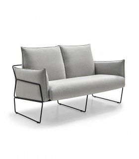 Sofá moderno pequeño Bolton Steel