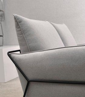 Sofá moderno pequeño Bolton Steel