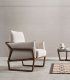 Sillón moderno Bolton Wood en Ámbar Muebles