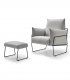 Sillón moderno Bolton Steel
