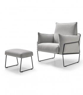 Sillón moderno Bolton Steel