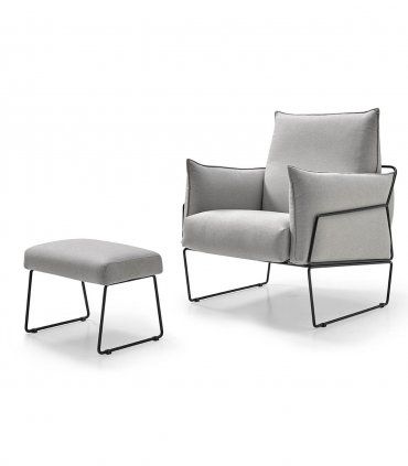 Sillón moderno Bolton Steel