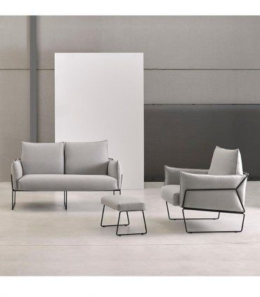 Sillón moderno Bolton Steel