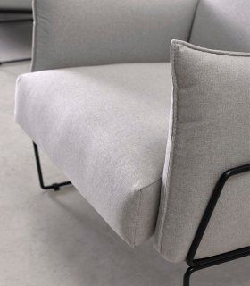 Sillón moderno Bolton Steel