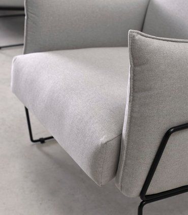 Sillón moderno Bolton Steel