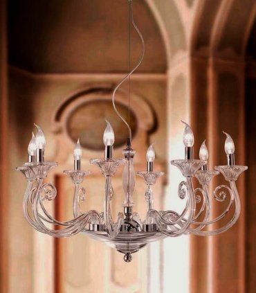 Lámpara clásica de cristal de Murano Heidi