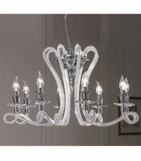 Lámpara Clásica de Cristal de Murano Aina, detalle