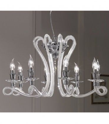 Lámpara Clásica de Cristal de Murano Aina, detalle