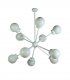 Lámpara Sputnik de metal Altman, 8 luces