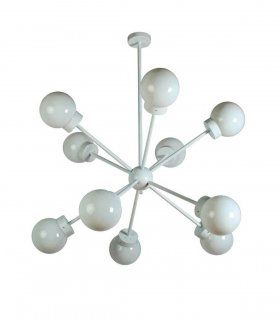 Lámpara Sputnik de metal Altman, 8 luces