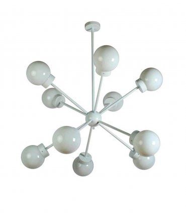 Lámpara Sputnik de metal Altman, 8 luces