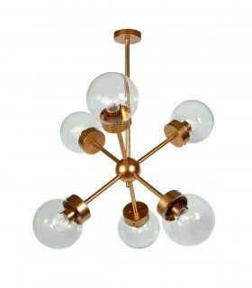 Lámpara de techo Sputnik Altman, 6 luces