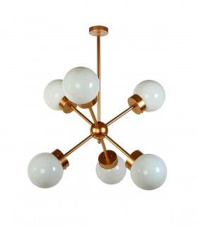Lámpara de techo Sputnik Altman, 6 luces