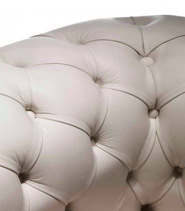 Sofá clásico de piel Chester Luxe