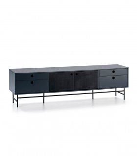 Mueble de Tv industrial Punto, gris
