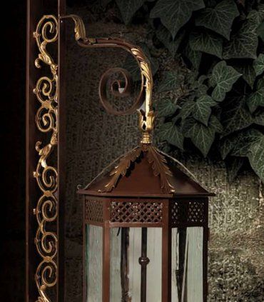 Farol rústico de pared Frares, detalle