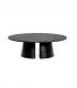 Mesa de centro redonda Cep, negro