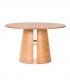 Mesa de comedor redonda Cep, natural