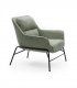 Butaca vintage Sadira, gris verdoso