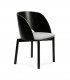 Silla moderna Dam, negro