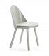 Silla moderna Uma, gris claro