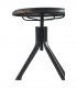 Taburete industrial con ruedas Jonas en Ámbar Muebles
