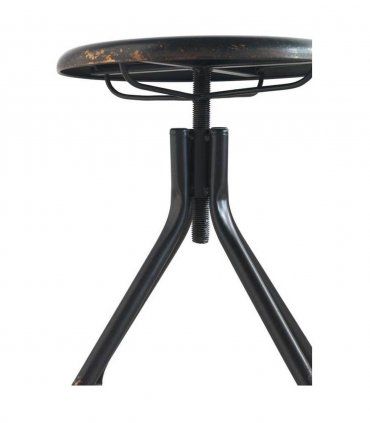 Taburete industrial con ruedas Jonas en Ámbar Muebles