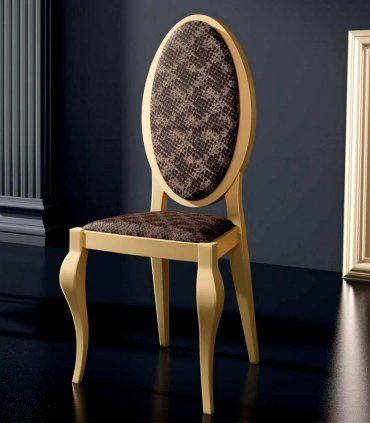 Silla Contemporánea 820, lacado en oro
