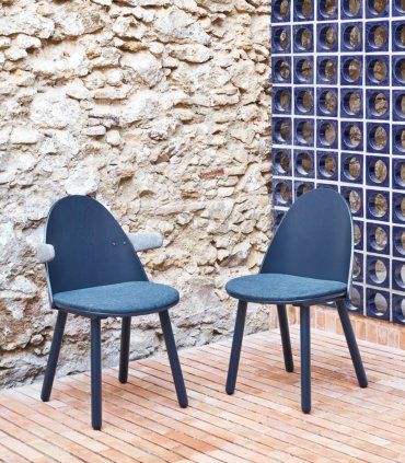Silla moderna con brazos Uma en Ámbar Muebles