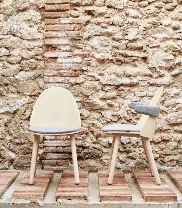 Silla moderna con brazos Uma en Ámbar Muebles