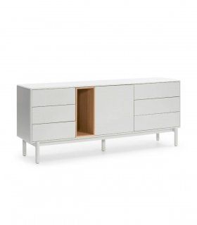 Aparador de diseño Corvo, crema