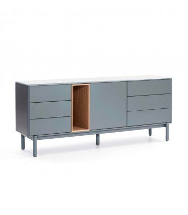 Aparador de diseño Corvo, gris perla