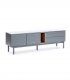 Mueble TV de diseño Corvo, gris perla