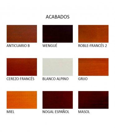 Estantería alta colonial Maiche, acabados