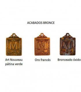 Lámpara de bronce y alabastro de Mariner 18529, acabados