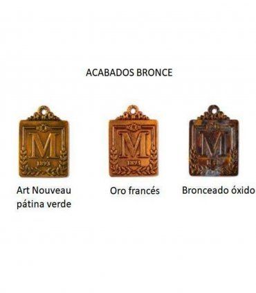 Lámpara de bronce y alabastro de Mariner 18529, acabados