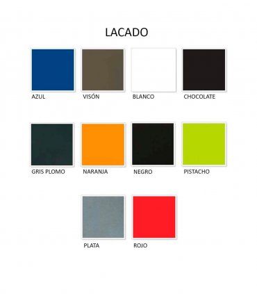 Muestras de acabados lacados
