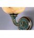 Aplique luz bronce y alabastro 18155 de Mariner, detalle